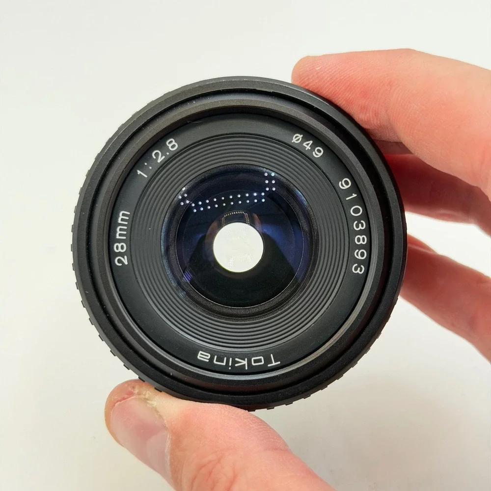 Tokina 28mm f2.8 Wide Angle Prime Lens Minolta MD Mount Japan 49mm UV Filter